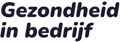 Logo Gezondheid in Bedrijf donkerblauw